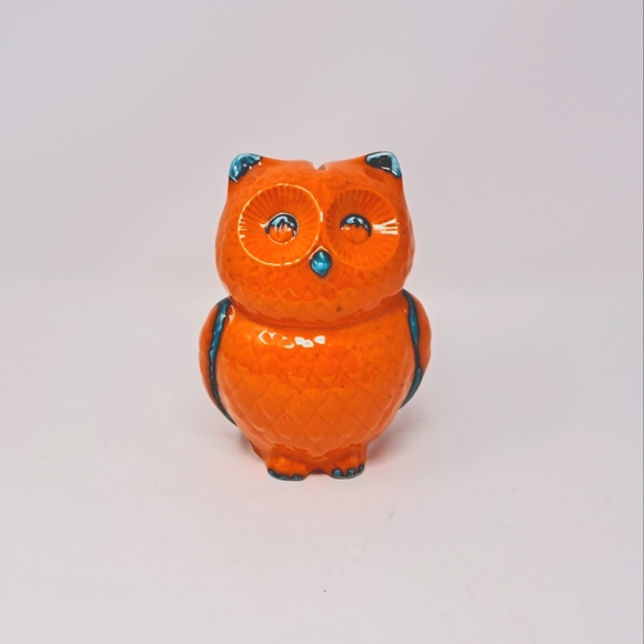 Ceramic Owl Shaped Coin Bank - Picture 2 of 9